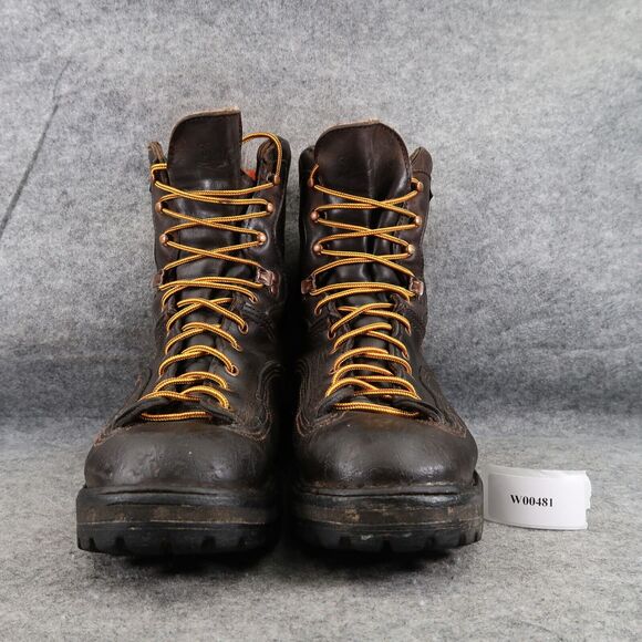 Danner Mens 8 Work Boots Hawk Nubuck Leather USA Waterproof Lace Up Handcrafted - Picture 2 of 16